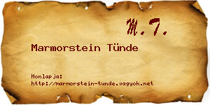 Marmorstein Tünde névjegykártya